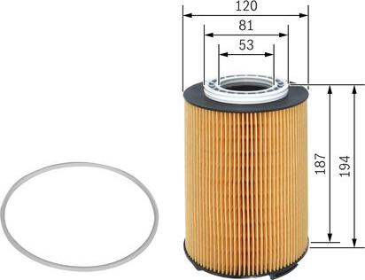 BOSCH F 026 407 191 - Filtro olio www.autoricambi360.it