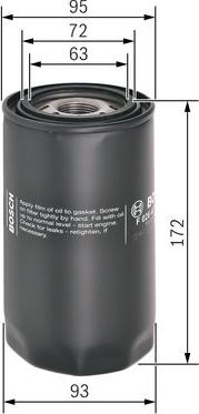 BOSCH F 026 407 101 - Filtro olio www.autoricambi360.it