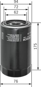 BOSCH F 026 407 129 - Filtro olio www.autoricambi360.it