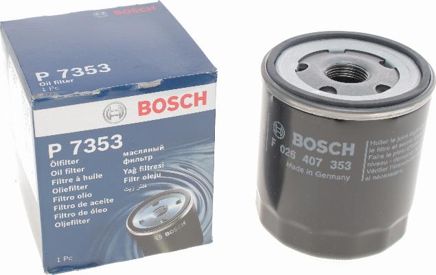 BOSCH F 026 407 353 - Filtro olio www.autoricambi360.it