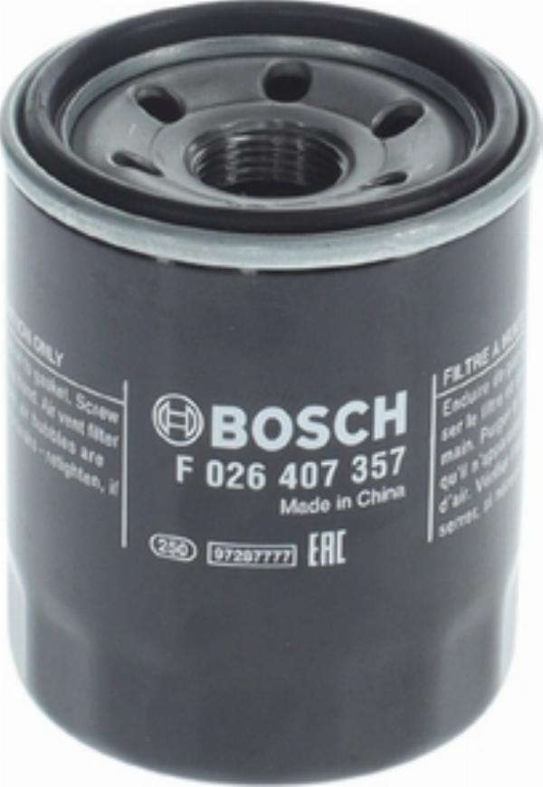 BOSCH F 026 407 357 - Filtro olio www.autoricambi360.it