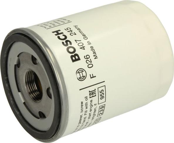 BOSCH F 026 407 245 - Filtro olio www.autoricambi360.it