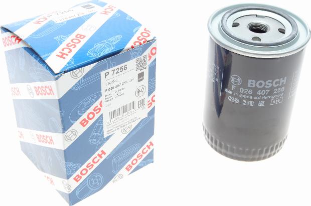 BOSCH F 026 407 256 - Filtro olio www.autoricambi360.it