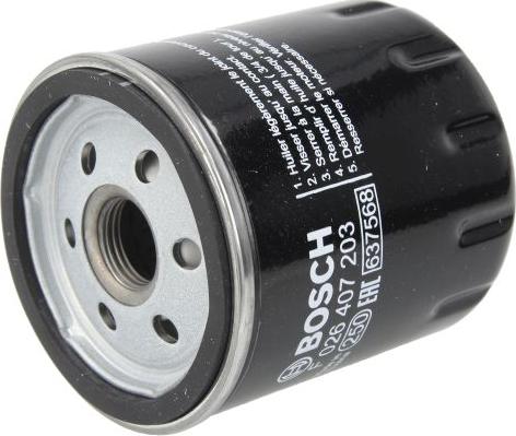 BOSCH F 026 407 203 - Filtro olio www.autoricambi360.it