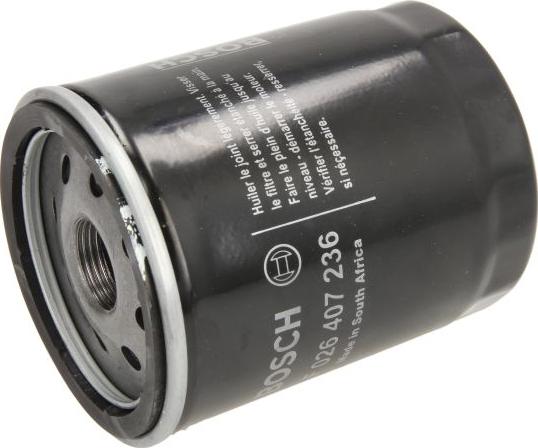 BOSCH F 026 407 236 - Filtro olio www.autoricambi360.it