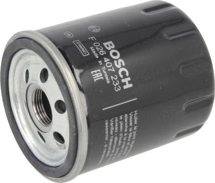 BOSCH F 026 407 233 - Filtro olio www.autoricambi360.it