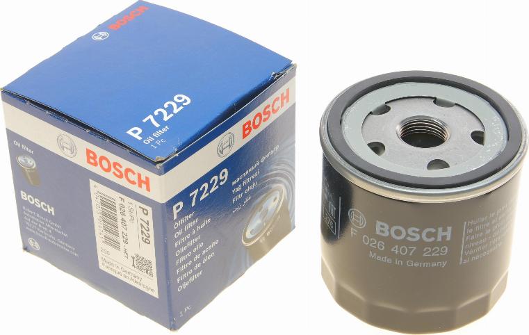 BOSCH F 026 407 229 - Filtro olio www.autoricambi360.it