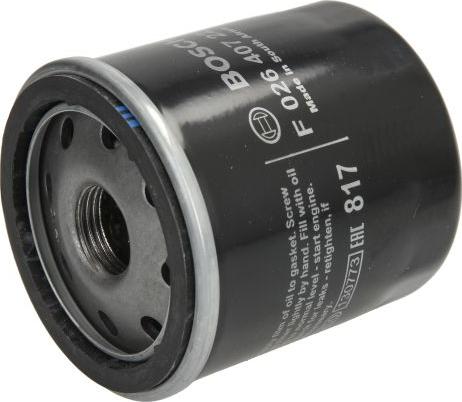 BOSCH F 026 407 221 - Filtro olio www.autoricambi360.it