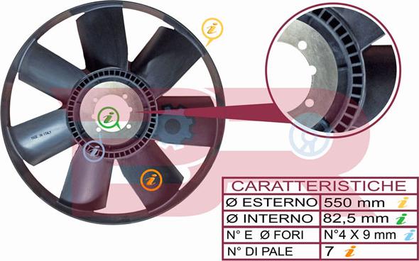 BOTTO RICAMBI BRAC3523 - Ventola, Raffreddamento motore www.autoricambi360.it