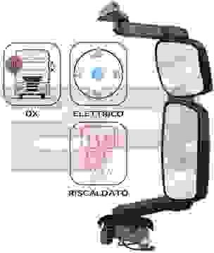BOTTO RICAMBI BRCA0539 - Specchio esterno, Cabina www.autoricambi360.it