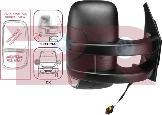 BOTTO RICAMBI BRCA7568 - Specchio esterno, Cabina www.autoricambi360.it