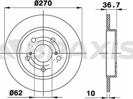 TRW DF4830 - Discofreno www.autoricambi360.it