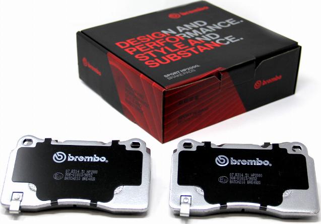 Brembo 07.B314.51 - Kit pastiglie freno per elevate prestazioni www.autoricambi360.it