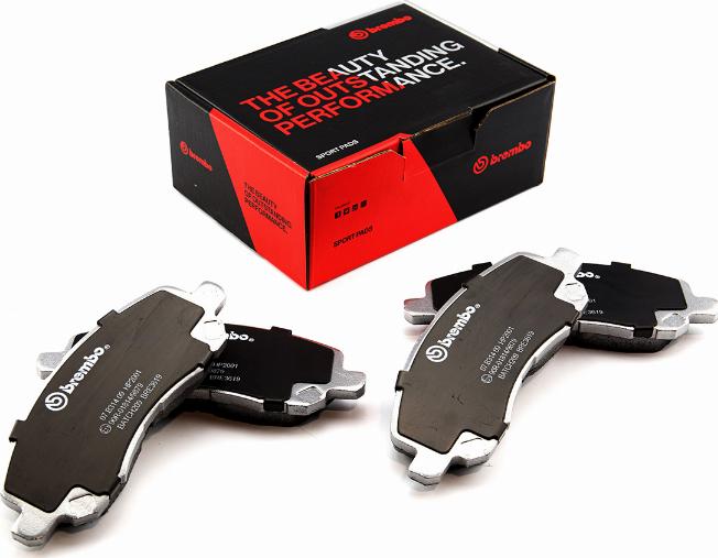 Brembo 07.B314.09 - Kit pastiglie freno per elevate prestazioni www.autoricambi360.it