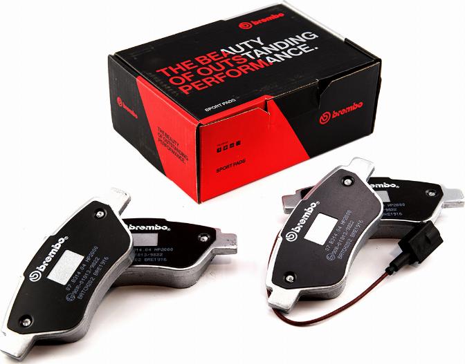 Brembo 07.B314.04 - Kit pastiglie freno per elevate prestazioni www.autoricambi360.it
