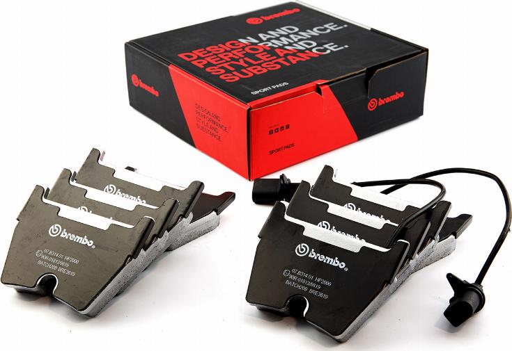 Brembo 07.B314.01 - Kit pastiglie freno per elevate prestazioni www.autoricambi360.it