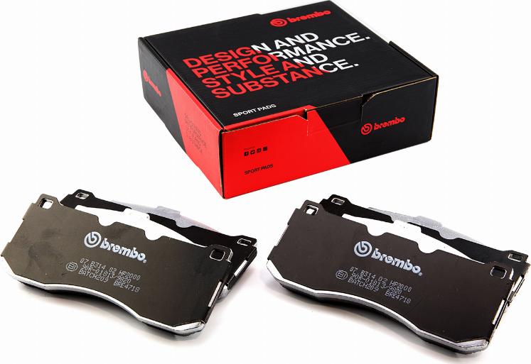 Brembo 07.B314.02 - Kit pastiglie freno per elevate prestazioni www.autoricambi360.it