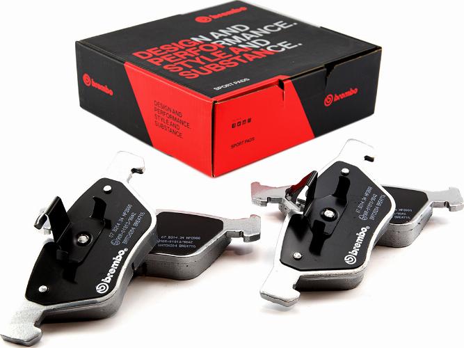 Brembo 07.B314.34 - Kit pastiglie freno per elevate prestazioni www.autoricambi360.it