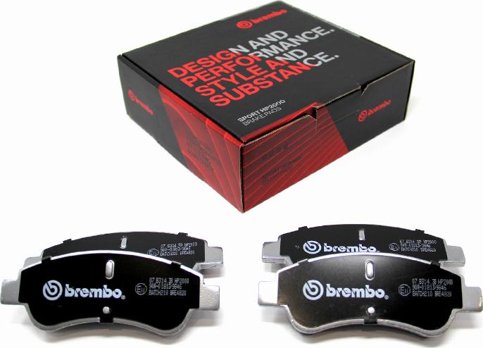 Brembo 07.B314.38 - Kit pastiglie freno per elevate prestazioni www.autoricambi360.it