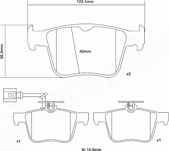 Brembo 07.B315.93 - Kit pastiglie freno per elevate prestazioni www.autoricambi360.it