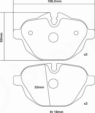 Brembo 07.B315.49 - Kit pastiglie freno per elevate prestazioni www.autoricambi360.it