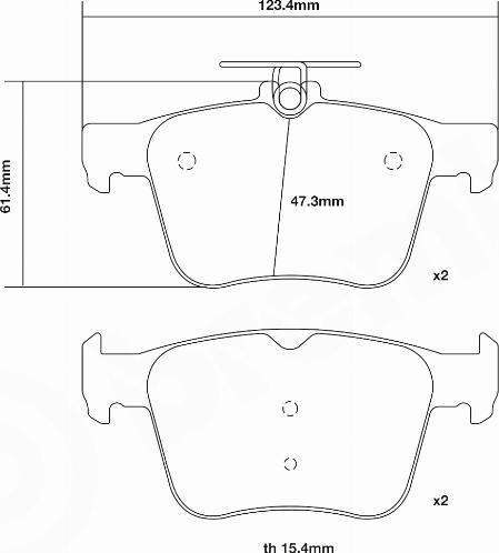 Brembo 07.B315.42 - Kit pastiglie freno per elevate prestazioni www.autoricambi360.it