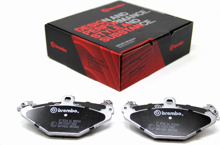 Brembo 07.B315.06 - Kit pastiglie freno per elevate prestazioni www.autoricambi360.it