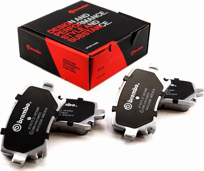 Brembo 07.B315.22 - Kit pastiglie freno per elevate prestazioni www.autoricambi360.it