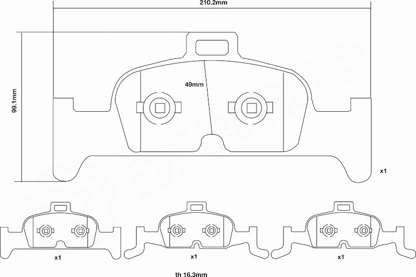 Brembo 07.D435.40 - Kit pastiglie freno per elevate prestazioni www.autoricambi360.it