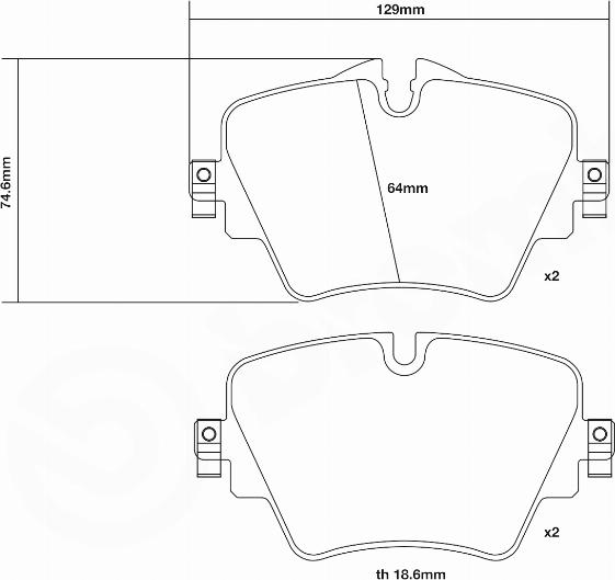 Brembo 07.D435.43 - Kit pastiglie freno per elevate prestazioni www.autoricambi360.it