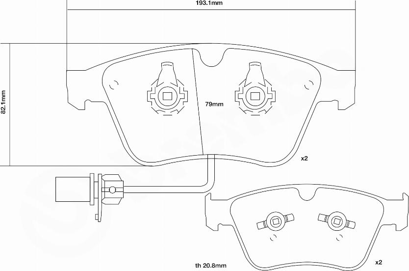 Brembo 07.D435.54 - Kit pastiglie freno per elevate prestazioni www.autoricambi360.it