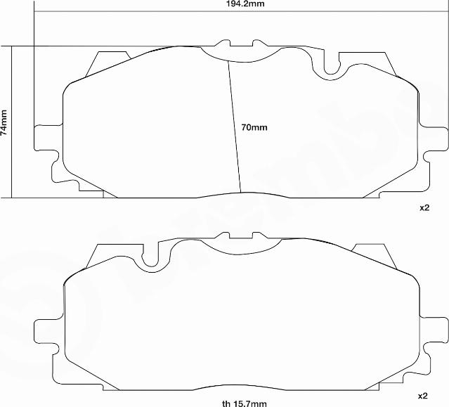 Brembo 07.D435.61 - Kit pastiglie freno per elevate prestazioni www.autoricambi360.it