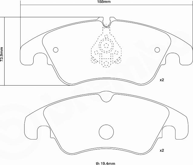 Brembo 07.D435.21 - Kit pastiglie freno per elevate prestazioni www.autoricambi360.it
