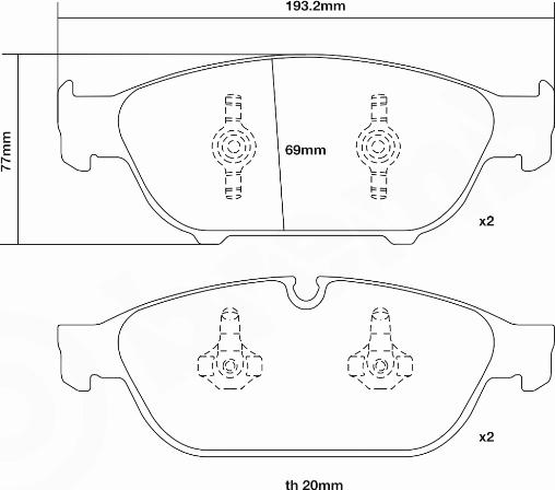 Brembo 07.D435.23 - Kit pastiglie freno per elevate prestazioni www.autoricambi360.it