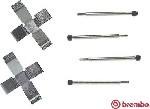 Brembo A 02 210 - Kit accessori, Pastiglia freno www.autoricambi360.it