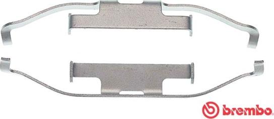 Brembo A 02 222 - Kit accessori, Pinza freno www.autoricambi360.it