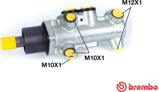 Brembo M 68 009 - Cilindro maestro del freno www.autoricambi360.it