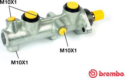 Brembo M 85 043 - Cilindro maestro del freno www.autoricambi360.it