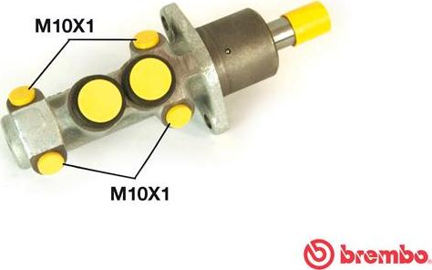 Brembo M 85 010 - Cilindro maestro del freno www.autoricambi360.it