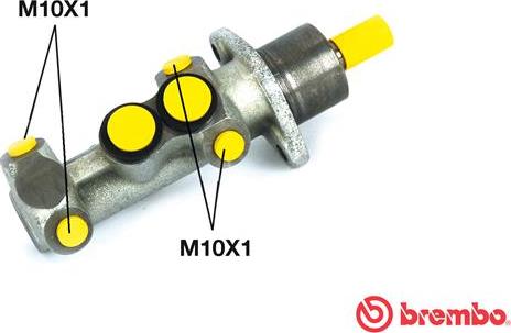 Brembo M 23 020 - Cilindro maestro del freno www.autoricambi360.it
