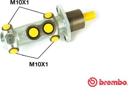 Brembo M 23 027 - Cilindro maestro del freno www.autoricambi360.it