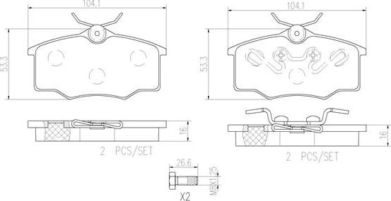 Brembo P59034N - Kit pastiglie freno, Freno a disco www.autoricambi360.it