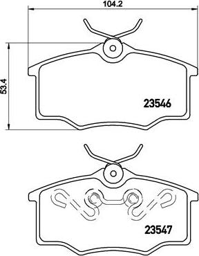 Brembo P 59 034 - Kit pastiglie freno, Freno a disco www.autoricambi360.it