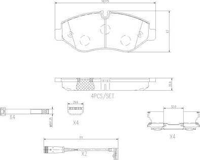 Brembo P50085N - Kit pastiglie freno, Freno a disco www.autoricambi360.it