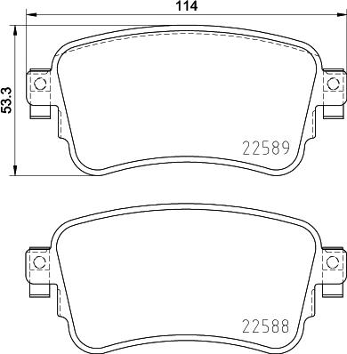 Brembo P 61 133 - Kit pastiglie freno, Freno a disco www.autoricambi360.it