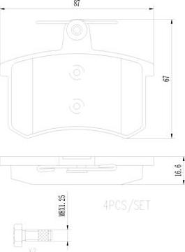 Brembo P85013N - Kit pastiglie freno, Freno a disco www.autoricambi360.it