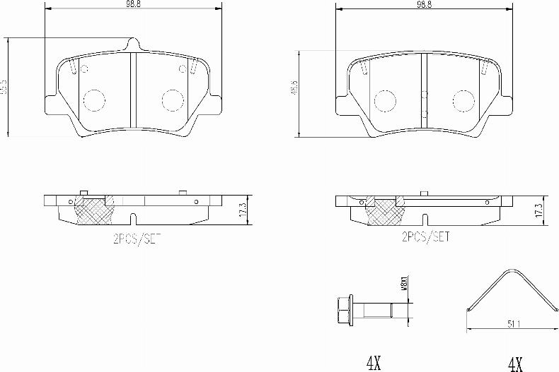 Brembo P86032N - Kit pastiglie freno, Freno a disco www.autoricambi360.it