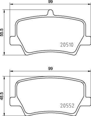 Brembo P 86 032 - Kit pastiglie freno, Freno a disco www.autoricambi360.it