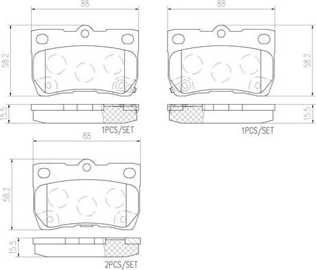Brembo P83073N - Kit pastiglie freno, Freno a disco www.autoricambi360.it