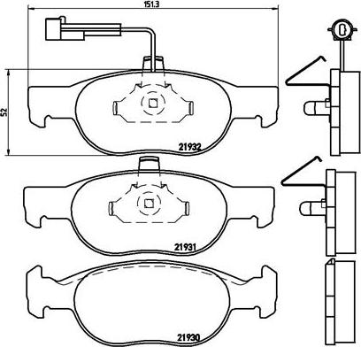 ATE 13.0460-7064.2 - Kit pastiglie freno, Freno a disco www.autoricambi360.it